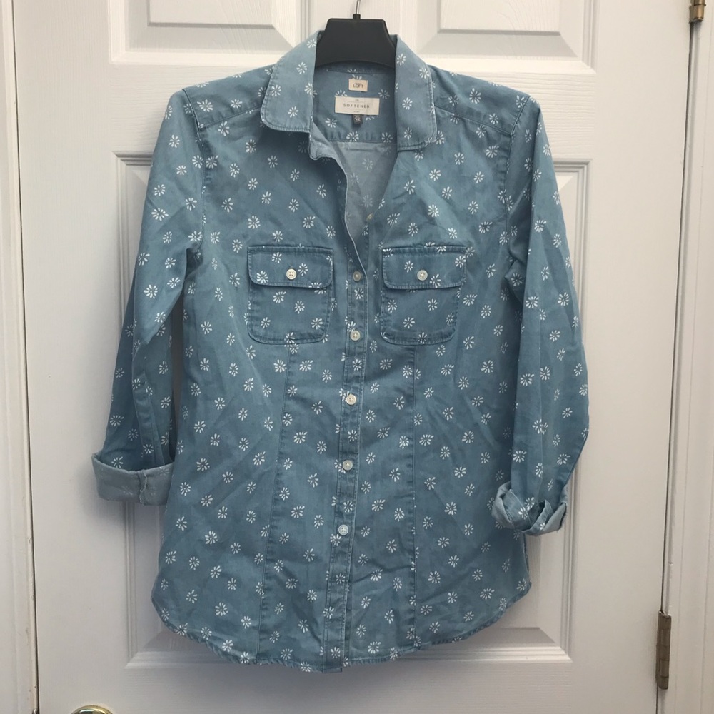 Floral Denim Shirt